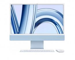 Apple iMac 24 М3 4.5К 10-ядер GPU 512GB Blue (MQRR3)