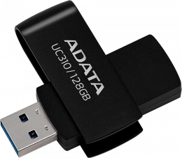 USB-A 5Gbps ADATA UC310 Eco 128GB Black (UC310-128G-RBK)