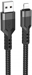 Hoco U110 USB-A-Lightning 2.4A 1.2m Black (6931474770561)