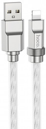 Hoco U113 USB-A-Lightning 2.4A 1m Silver (6931474790040)