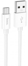 Hoco X87 Magic USB-A-microUSB 2.4A 1m White (6931474783226)