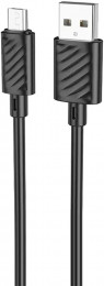 Hoco X88 Gratified USB-A-microUSB 2.4A 1m Black (6931474783325)