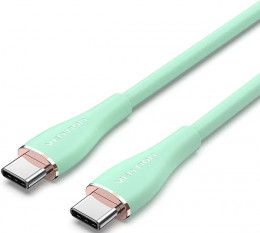Vention Flow Silicone USB-C-USB-C 100W/5A 1.5m Green (TAWGG)