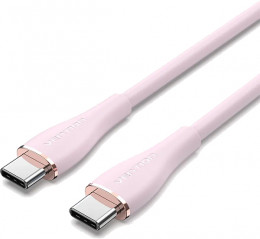 Vention Flow Silicone USB-C-USB-C 100W/5A 1.5m Pink (TAWPG)