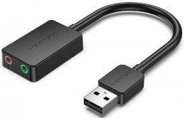 Vention USB-A 2.0 →3.5mm x2 (CDYB0)