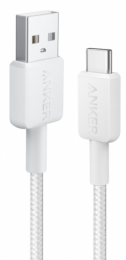 Anker Powerline 322 USB-A - USB-C 3A/480Mbps 0.9m White (A81H5H21/A81H5G21)