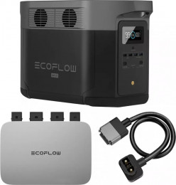 EcoFlow PowerStream – микроинвертор 600W + зарядная станция Delta Max 2000 (DELTA2000-EU/EFPowerStreamMI-EU-600W/EFL-BKWDELTAEBCable-0.4m) UA