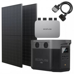 EcoFlow PowerStream – микроинвертор 800W + зарядная станция Delta Max 2000 + 2x400W стационарные солнечные панели (DELTA2000-EU/EFPowerStreamMI-EU-800W/ZPTSP300-2-AKIT-4/EFL-BKWDELTAEBCable-0.4m/SuperFlatMC4Cable/EFA-SmartPlug-EU) UA