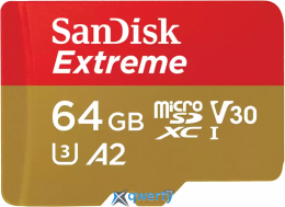 microSD SanDisk Extreme 64GB V30 A2 (SDSQXAH-064G-GN6MN)