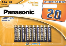 Panasonic Alkaline Power AAA/LR03/MN2400 20шт Alkaline (LR03REB/20BW)