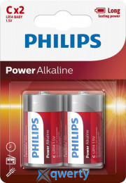 Philips Power C/LR14 2шт Alkaline (LR14P2B/10)