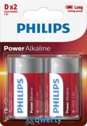 Philips Power D/LR20 2шт Alkaline (LR20P2B/10)