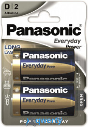 Panasonic Everyday Power D 2шт Alkaline (LR20REE/2B)