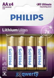 Philips Lithium Ultra AA/LR06/MN1500 4шт Lithium (FR6LB4A/10)