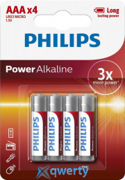 Philips Power AAA/LR03/MN2400 4шт Alkaline (LR03P4B/10)