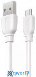 USB-A-microUSB 2.4A 1m Remax Suji RC-138m White (RC-138m W)