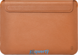 13 WIWU Genuine Leather Laptop Sleeve for MacBook Brown