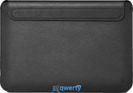 13 WIWU Genuine Leather Laptop Sleeve for MacBook Black