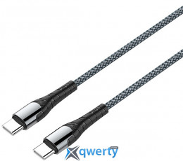 USB-C-USB-C 1.0m 65W/3А PD Grey (CW-CBPDCC040-GR)