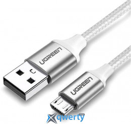 USB-A - microUSB 2A 1.5m Ugreen US290 White (60152)