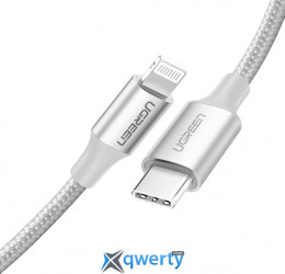 USB-C - Lightning 60W/3A 1m Ugreen US304 Silver (70523)