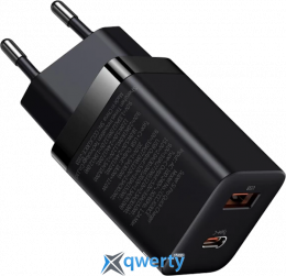 СЗУ USB-A + USB-C 30W Baseus Super Si Pro Black (CCSUPP-E01)