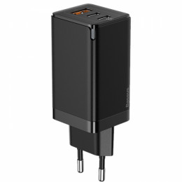 Baseus GaN5 Pro Fast Charger 2C+U 65W EU Cable Type-C to Type-C 100W 1m Black (CCGP120201)