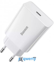 СЗУ USB-C 20W Baseus Speed Mini White (CCFS-SN02)