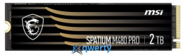 MSI Spatium M480 Pro 2280 PCIe 4.0x4 NVMe 1.4 2TB (S78-440Q600-P83)