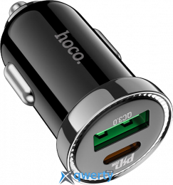 АЗУ USB-A + USB-C Hoco Z44 Leading 20W PD/QC Black (6931474757241)