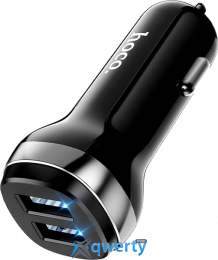 АЗУ Hoco Z40 Superior 2.4A USB-Ax2 Black (6931474739650)