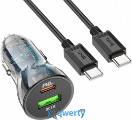 АЗУ Hoco Z47A 30W USB-C+USB-A + USB-С кабель 6931474782311
