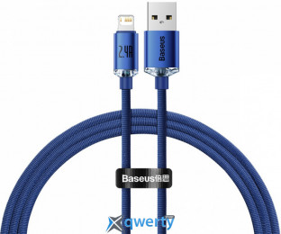 Baseus Crystal Shine USB-A-Lightning 2.4A 1.2m Blue (CAJY000003)