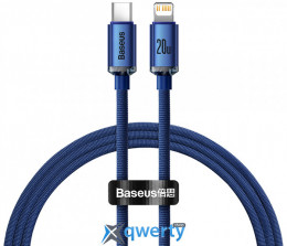 Baseus Crystal Shine USB-C-Lightning 20W 1.2m Blue (CAJY000203)