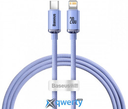 Baseus Crystal Shine USB-C-Lightning 20W 1.2m Purple (CAJY000205)