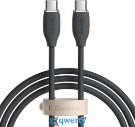 Baseus Jelly Liquid Silica Gel USB-C - USB-C 20W 2m Black (CAGD030101)