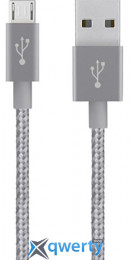 Belkin Mixit Metallic USB-A - microUSB 3m Grey (F2CU021bt10-GRY)