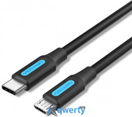 Vention USB-C - microUSB 2A 1.5m Black (COVBG)