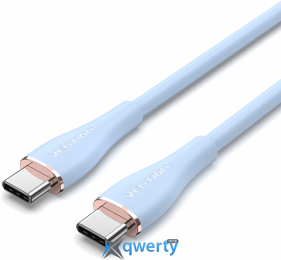 Vention Flow Silicone USB-C-USB-C 100W/5A 1m Blue (TAWSF)