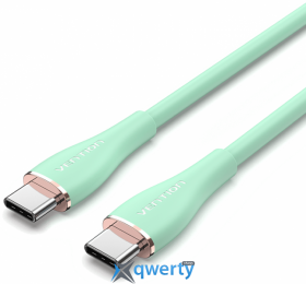 Vention Flow Silicone USB-C-USB-C 100W/5A 1m Green (TAWGF)