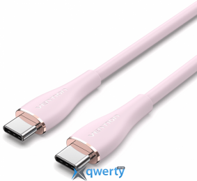 Vention Flow Silicone USB-C-USB-C 100W/5A 1m Pink (TAWPF)