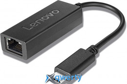 Lenovo USB-C 3.2 Gen 2→RJ45 Black (4X90S91831)