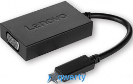 Lenovo USB-C 3.2 Gen 2→VGA (HD15) Black (4X90M42956)