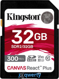 SD Kingston Canvas React Plus 32GB UHS-II U3 V90 (SDR2/32GB)