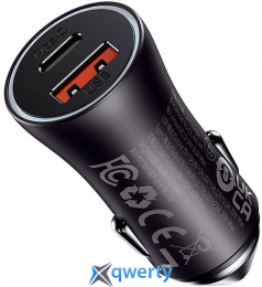 АЗУ Baseus Golden Contactor Pro 30W+30W USB-A+USB-C Dark Gray (CGJM000113)