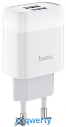 СЗУ Hoco C73A 12W USB-Ax2 White (6931474712912)