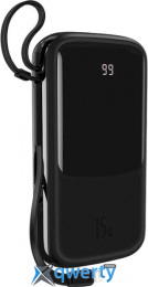 Baseus Qpow 20000mAh 15W USB-Ax2 + USB-C + Lightning Black (PPQD-F01)