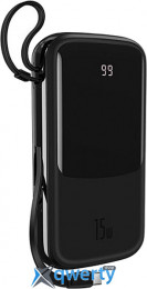 Baseus Qpow Digital Display 20000mAh USB-Ax2 + USB-Cx2 15W (PPQD-G01) Black