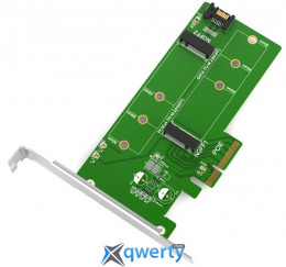 Адаптер Maiwo KT015 M.2 NVMe+SATA x2 PCIe x4/SATA 32Gbps