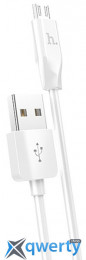 Hoco X1 USB-A-microUSB 2.4A 1m White (6957531032038)